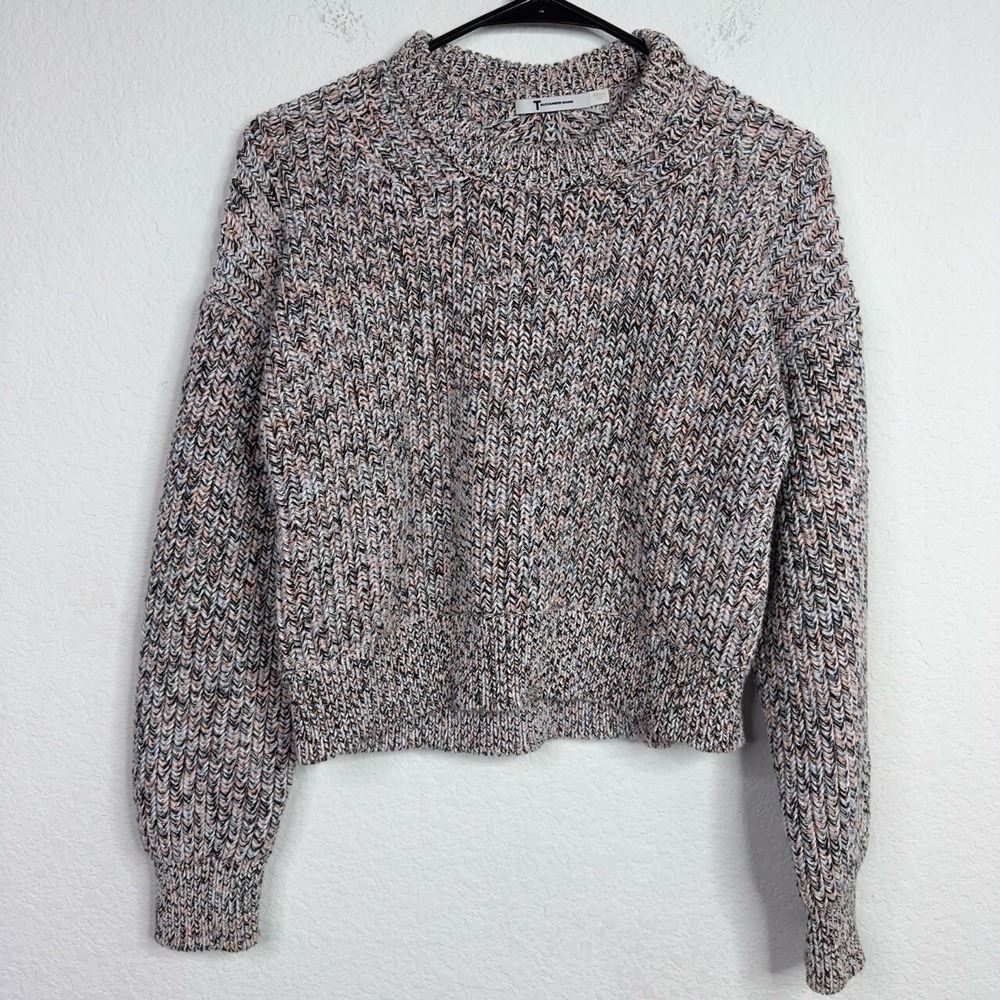 T Alexander Wang Sweater Womens S Colorful Chunky Knit‎ Cozy Luxury Minimalist